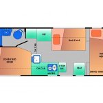 BT Coachmen Freelander – 5 Berth – night time layout