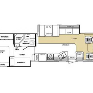 CMH Georgetown Bunkhouse #1 – 7 to 8 Berth -floorplan