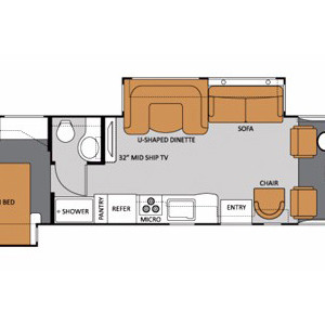 EMH Thor Hurricane 2 Slide-outs – 5 to 6 Berth – layout