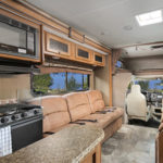 El Monte Cabover Style FS31 Slideout RV – 8 Berth – Interior frontview