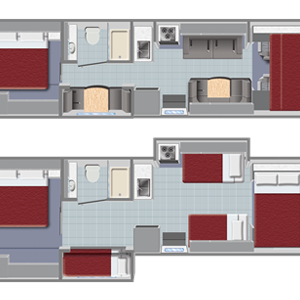 El Monte Cabover Style FS31 Slideout RV – 8 Berth – layout