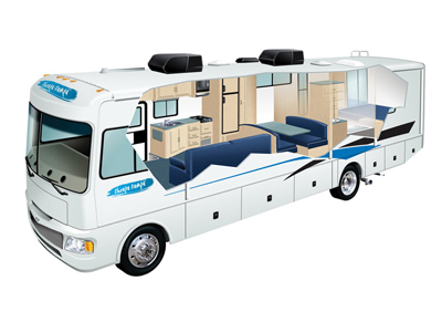 Cheapa Elite Motorhome – 5 Berth – cutaway