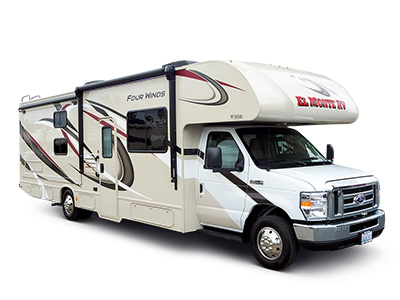 El Monte Cabover Style FS31 Slideout RV – 8 Berth-white-bg