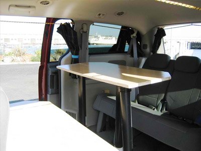 dodge caravan interior table