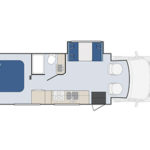 Apollo Sunrise Escape Motorhome – 4 to 6 Berth – day layout