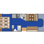 RB Class C 28-30 Motorhome – 7 Berth – day layout