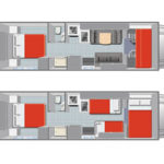 Mighty MC28 Motorhome – 6 Berth – layout