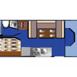 RB Class C 22-24 Motorhome – 5 berth – day layout