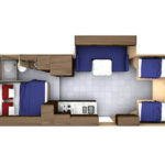 CanaDream Midi Motorhome – 6 Berth-day-layout