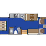 RB Class A 30-32 Motorhome – 6 Berth-day-layout