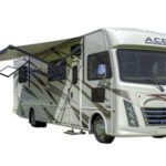 RB Class A 30-32 Motorhome - 6 Berth-external-photo-awning-open