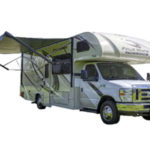 RB Class C 26-28 Motorhome - 6 Berth-external-awning-open