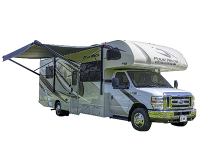 RB Class C 29-31 Motorhome – 7 Berth-external-photo-awning-open