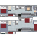 El Monte Class A Family Sleeper AF RV – 6 Berth-floorplan