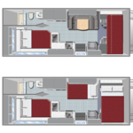 El Monte Class C Medium RV – 5 Berth- layout