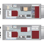 El Monte Class C Small RV – 4 Berth-layout