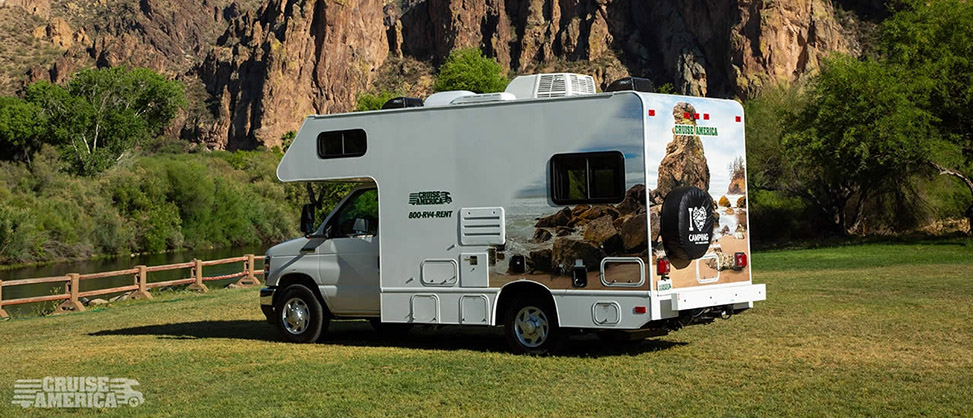 Cruise America Compact Plus RV-rv-rear-left