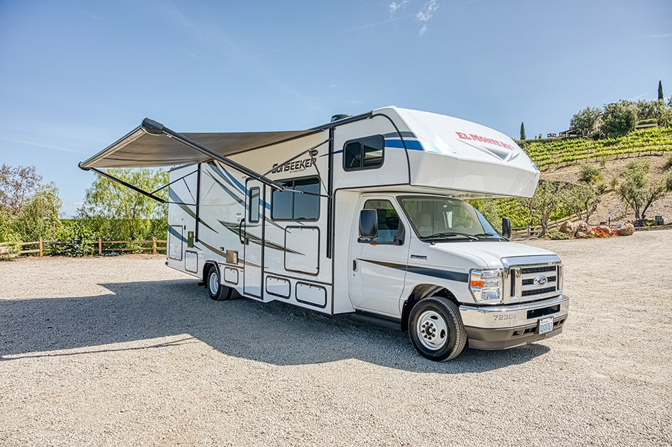 El Monte RV C Family Sleeper-Exterior_awning_open