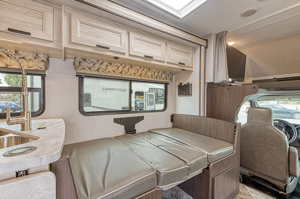 El Monte RV C Family Sleeper-Interior_dining_table_into_bed
