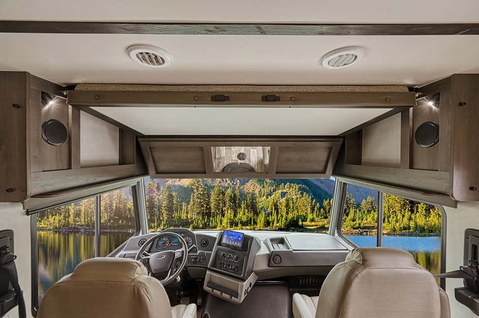 El Monte RV Class A Family Sleeper-Interior_above_cab_bed