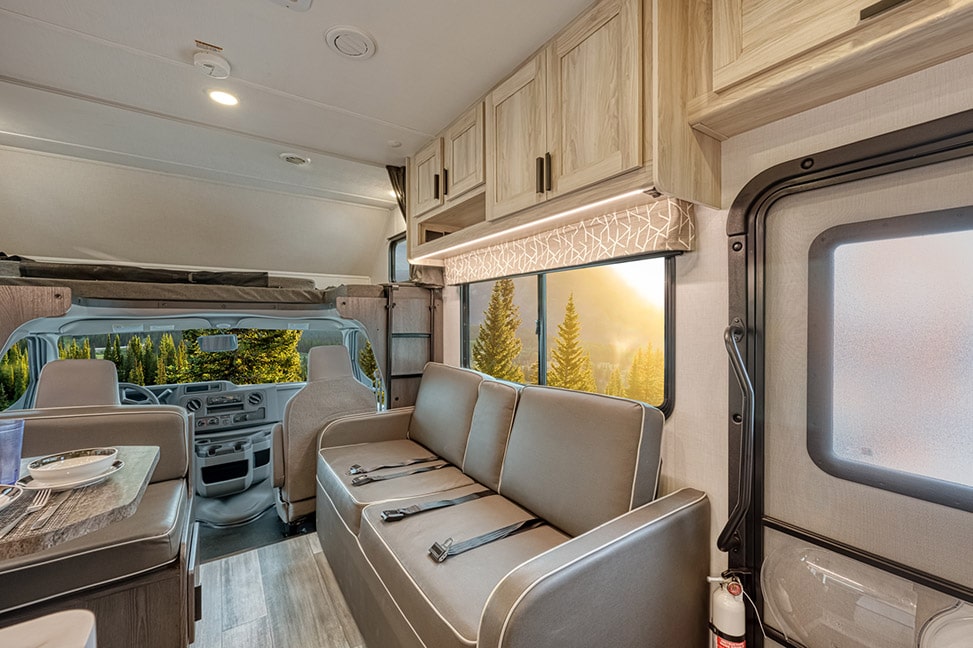 El Monte RV Class C Large-Interior_front_couch