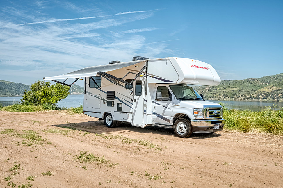 El Monte RV Class C Small-Exterior_awning_open