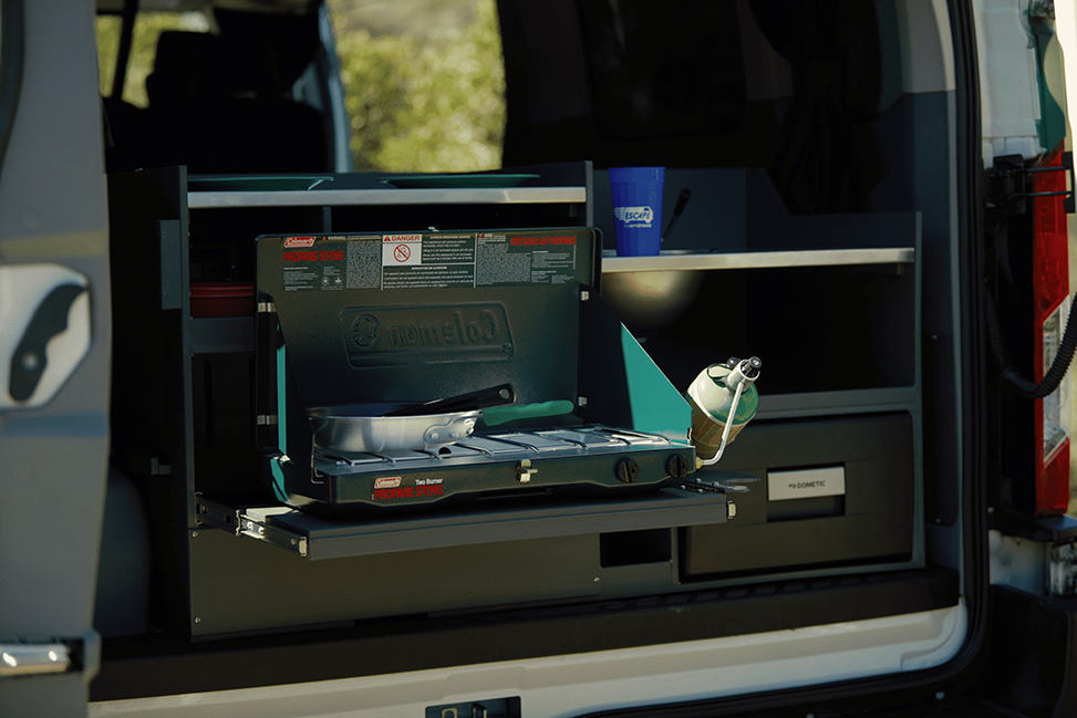 Escape Campervans Del Mar-5 Berth-cooktop