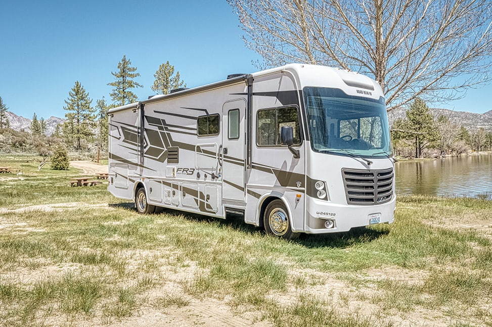 Road Bear RV Class A 30-32' With Slide-Out-Exterior_front_awning_closed