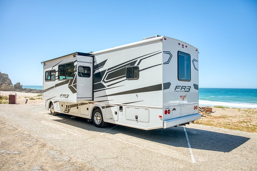 Road Bear RV Class A 30-32' With Slide-Out-Exterior_rear_slideout_open