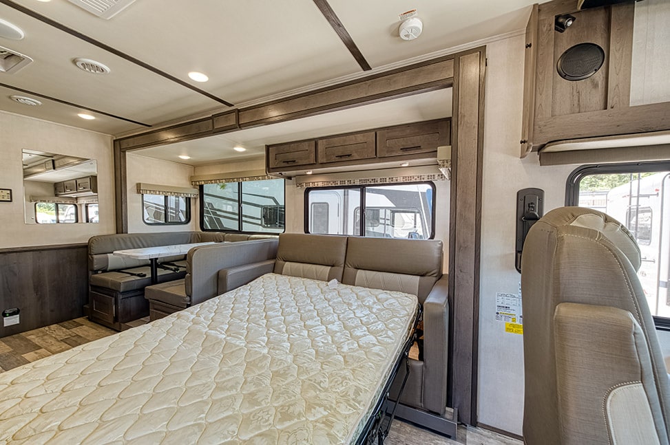 Road Bear RV Class A 30-32' With Slide-Out-Interior_couch_into_bed