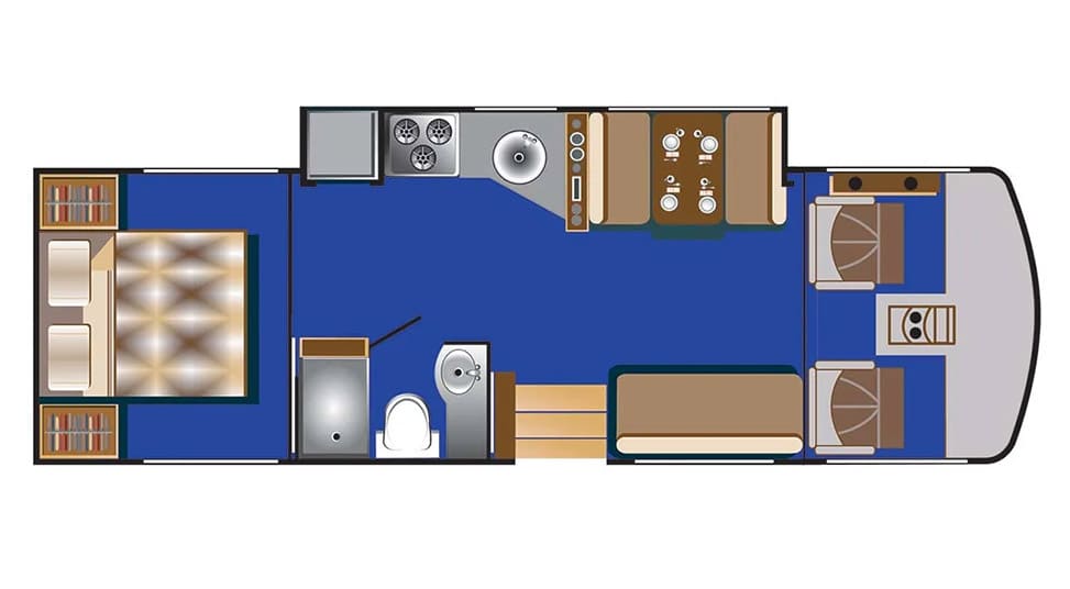 Road Bear RV Class A 30-32' With Slide-Out-layout (1)