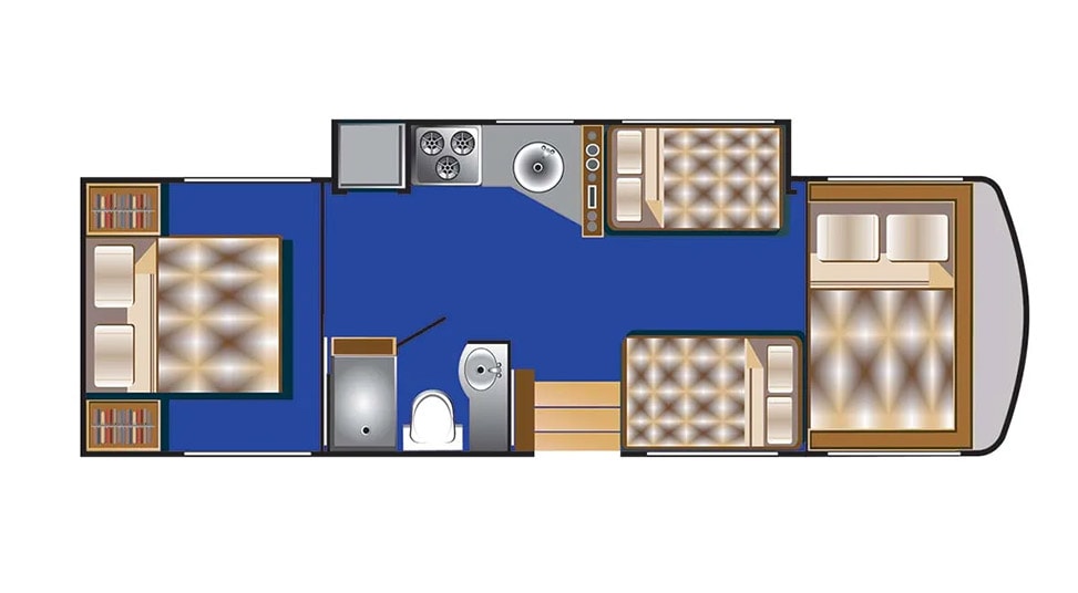 Road Bear RV Class A 30-32' With Slide-Out-layout (2)
