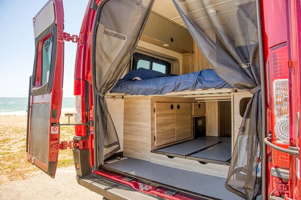 Road Bear RV Class B 20-22'-Interior_back_doors_open