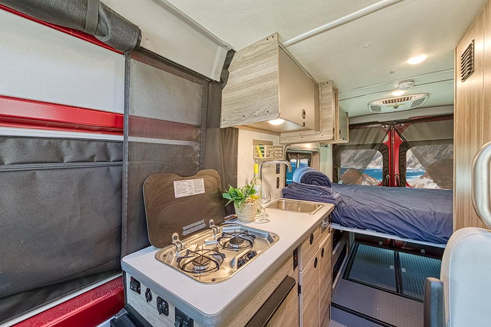 Road Bear RV Class B 20-22'-Interior_kitcken_into_bedroom