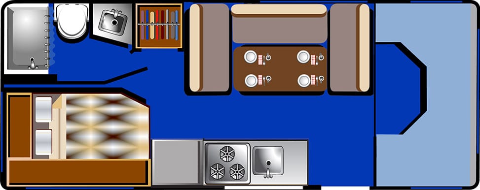 Road Bear RV Class C 23-25-Class C 23-25-Floorplan Day
