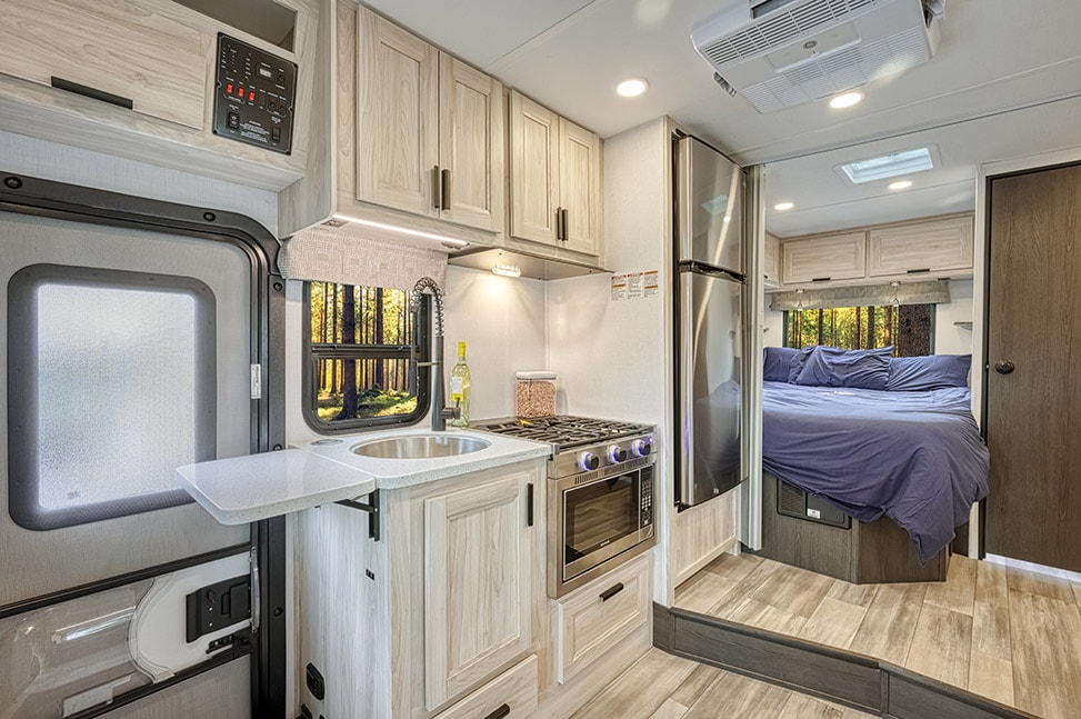 Road Bear RV Class C 23-25-Class C 23-25-kitchen_bedroom
