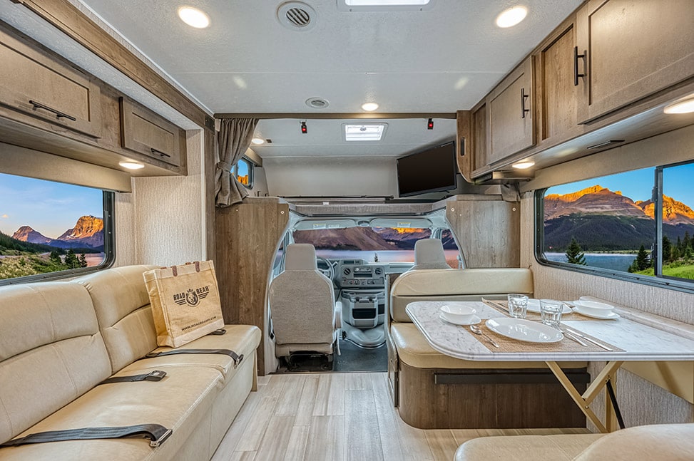 Road Bear RV Class C 26-28-Interior_forward