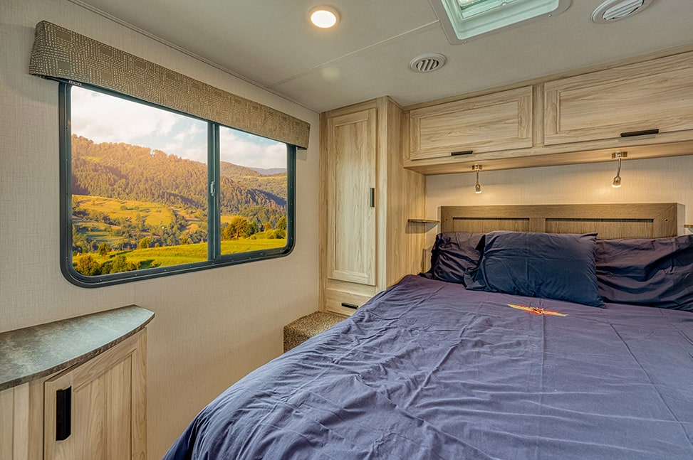 Road Bear RV Class C 29-31' With Slide-Out-Interior_bedroom_bed_view