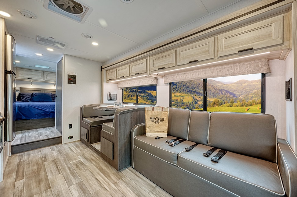 Road Bear RV Class C 29-31' With Slide-Out-Interior_couch_dining_area