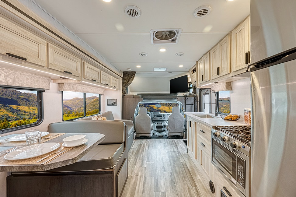 Road Bear RV Class C 29-31' With Slide-Out-Interior_dining_forward_facing