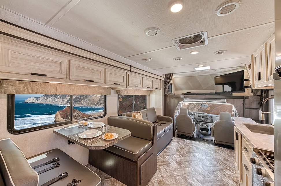 Road Bear RV Class C 29-31' With Slide-Out-Interior_dining_table_large_window