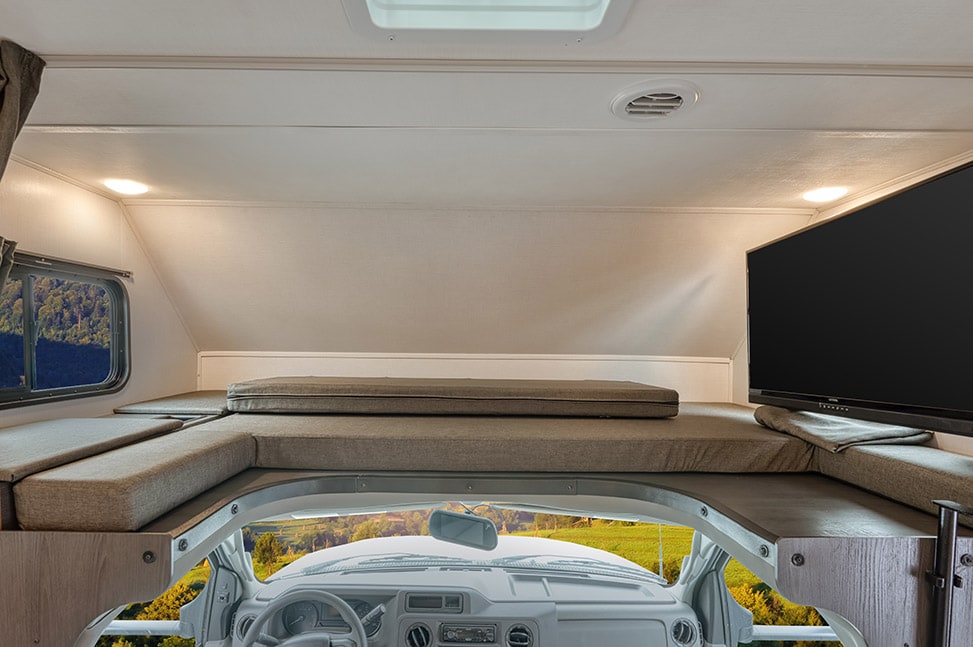Road Bear RV Class C 29-31' With Slide-Out-Interior_overcab_bed