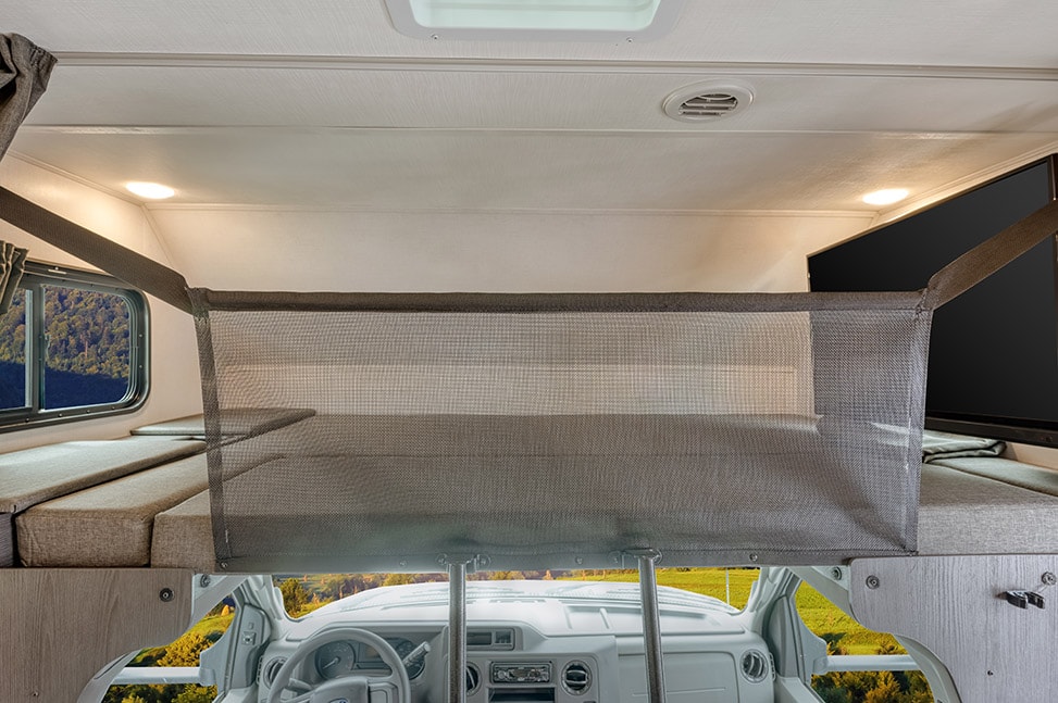 Road Bear RV Class C 29-31' With Slide-Out-Interior_overcab_bed_guard