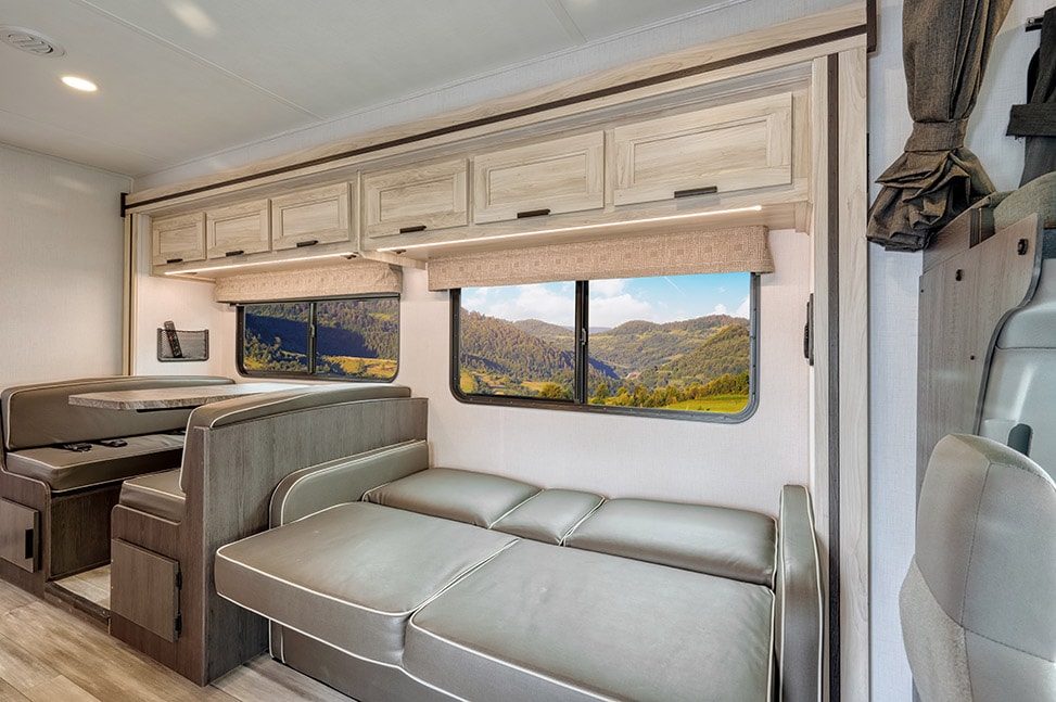 Road Bear RV Class C 29-31' With Slide-Out-Interior_sleeper_couch_open