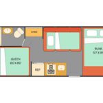 CS 23 Motorhome – 5 Berth-floorplan-night