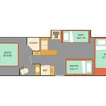 CS 30 Motorhome – 6 Berth-floorplan-night