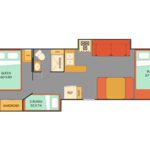 CS 32 Motorhome – 8 Berth-floorplan-night